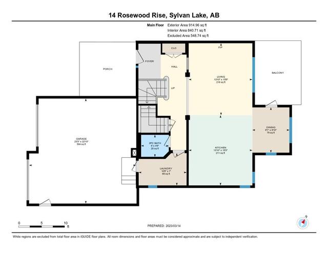 14 Rosewood Rise, House detached with 3 bedrooms, 2 bathrooms and 2 parking in Sylvan Lake AB | Image 45