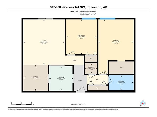 307 - 600 Kirkness Rd Nw, Condo with 2 bedrooms, 1 bathrooms and 2 parking in Edmonton AB | Image 25