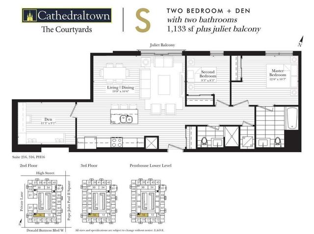 316 - 101 Cathedral High St, Condo with 2 bedrooms, 2 bathrooms and 1 parking in Markham ON | Image 4