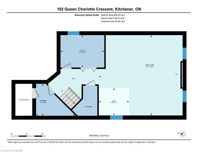 102 Queen Charlotte Crescent, House detached with 3 bedrooms, 2 bathrooms and 4 parking in Kitchener ON | Image 30