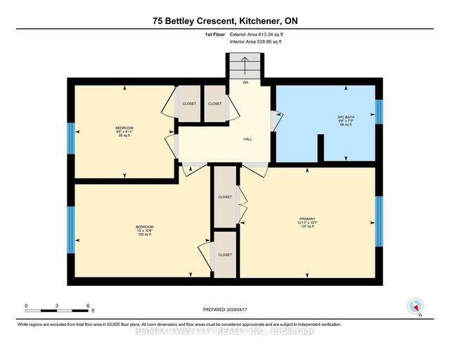 75 Bettley Cres, House detached with 3 bedrooms, 2 bathrooms and 3 parking in Kitchener ON | Image 30