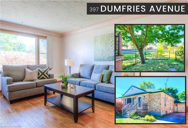 397 Dumfries Ave, House detached with 3 bedrooms, 2 bathrooms and 4 parking in Kitchener ON | Card Image