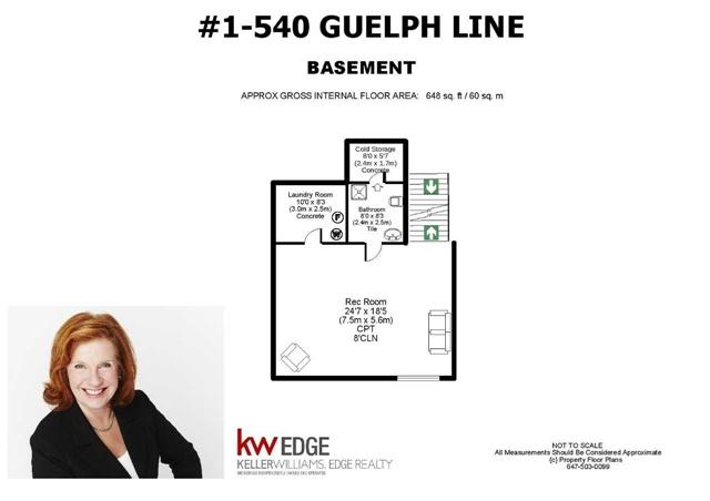 1 - 540 Guelph Line, Townhouse with 2 bedrooms, 4 bathrooms and 1 parking in Burlington ON | Image 19