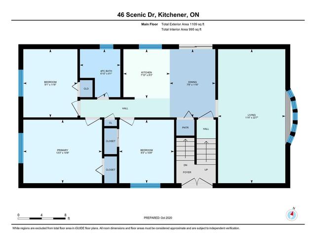 46 Scenic Dr, House detached with 3 bedrooms, 2 bathrooms and 4 parking in Kitchener ON | Image 7