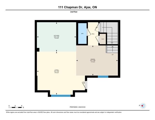 111 Chapman Dr, Townhouse with 2 bedrooms, 2 bathrooms and 1 parking in Ajax ON | Image 7