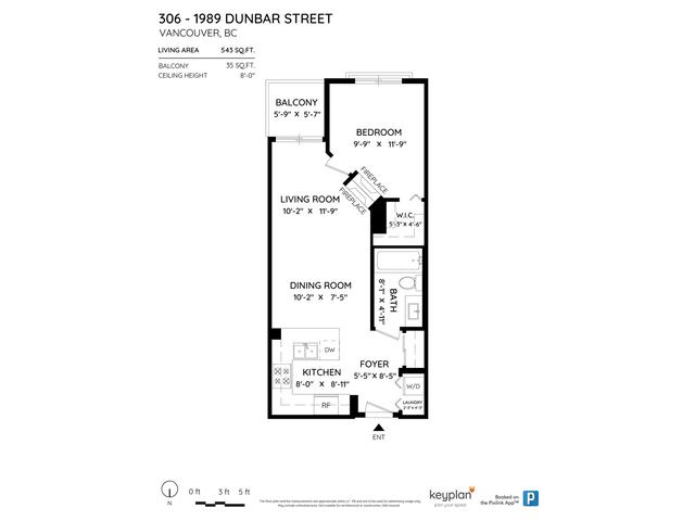 306 - 1989 Dunbar Street, Condo with 1 bedrooms, 1 bathrooms and null parking in Vancouver BC | Image 25