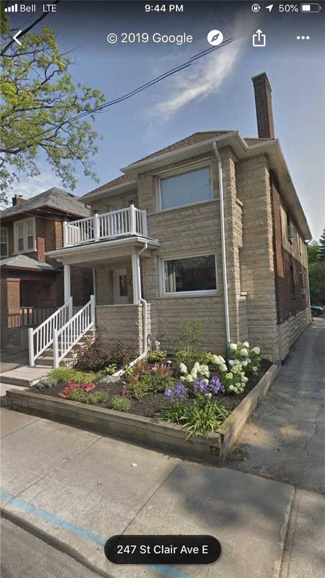 upper - 247 St Clair Ave E, House detached with 3 bedrooms, 1 bathrooms and 2 parking in Toronto ON | Image 1