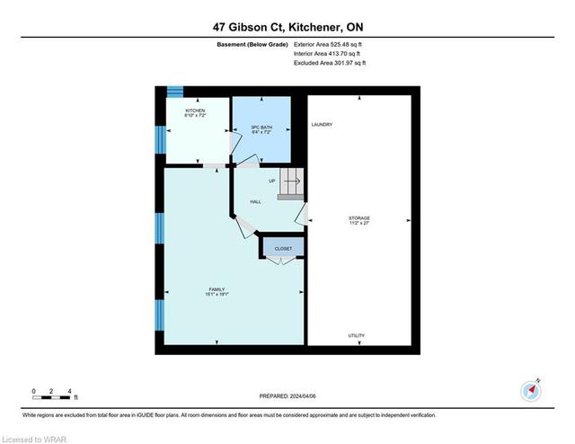 47 Gibson Court, House detached with 4 bedrooms, 2 bathrooms and 3 parking in Kitchener ON | Image 19