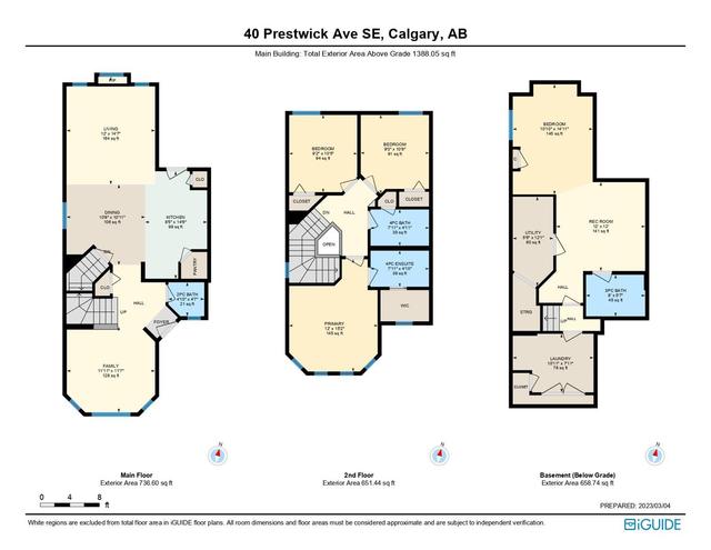 40 Prestwick Avenue Se, House detached with 4 bedrooms, 3 bathrooms and 2 parking in Calgary AB | Image 45