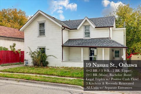 19 Nassau St, House detached with 4 bedrooms, 3 bathrooms and 2 parking in Oshawa ON | Card Image