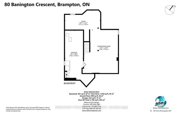 80 Banington Cres, House detached with 4 bedrooms, 3 bathrooms and 4 parking in Brampton ON | Image 25
