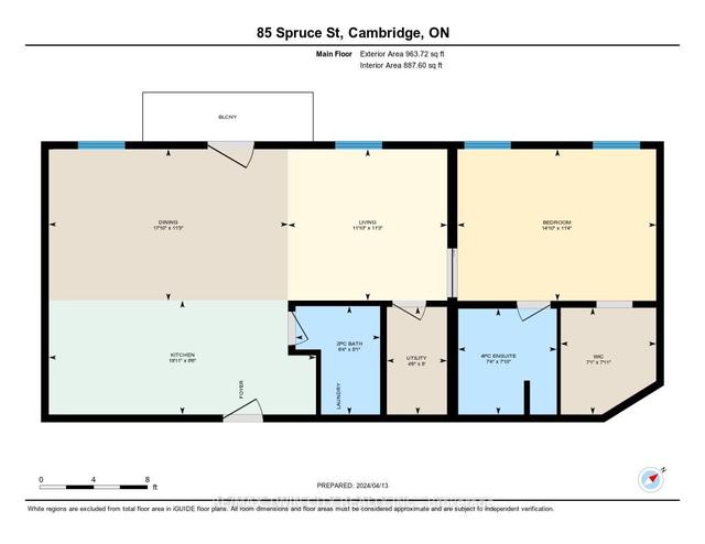 205 - 85 Spruce St, Condo with 1 bedrooms, 2 bathrooms and 1 parking in Cambridge ON | Image 19