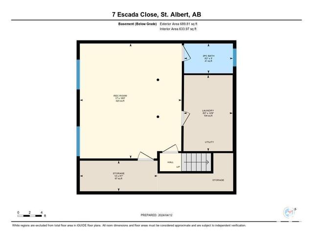7 Escada Cl, House detached with 3 bedrooms, 2 bathrooms and null parking in St. Albert AB | Image 54