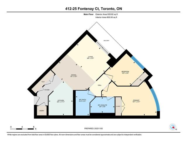 412 - 25 Fontenay Crt, Condo with 2 bedrooms, 2 bathrooms and 1 parking in Toronto ON | Image 21