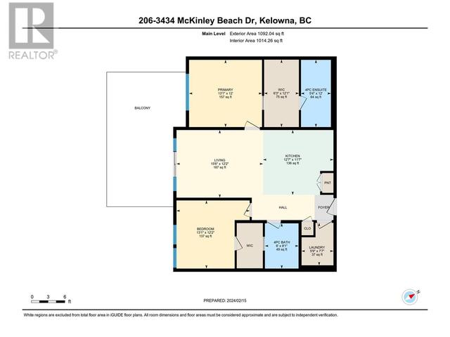 206 - 3434 Mckinley Beach Drive, Condo with 2 bedrooms, 2 bathrooms and null parking in Kelowna BC | Image 34