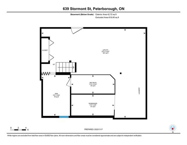 639 Stormont St, House detached with 3 bedrooms, 2 bathrooms and 3 parking in Peterborough ON | Image 21