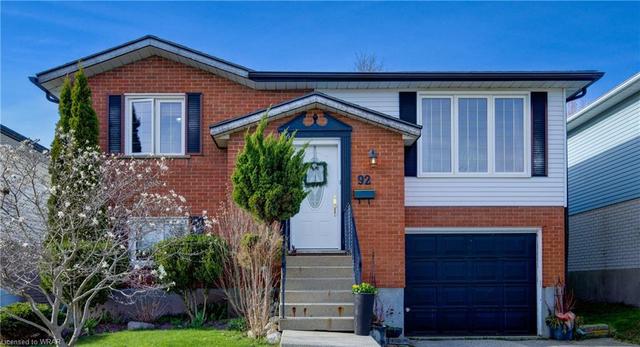 92 Covington Crescent, House detached with 4 bedrooms, 2 bathrooms and 3 parking in Kitchener ON | Image 1