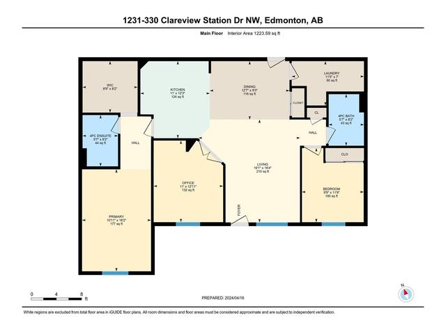 1231 - 330 Clareview Station Dr Nw, Condo with 3 bedrooms, 2 bathrooms and 1 parking in Edmonton AB | Image 26