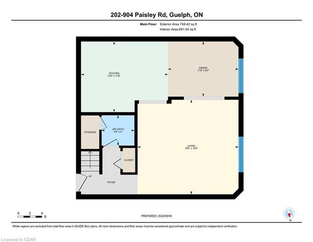 202 - 904 Paisley Road, House attached with 2 bedrooms, 1 bathrooms and 1 parking in Guelph ON | Image 27