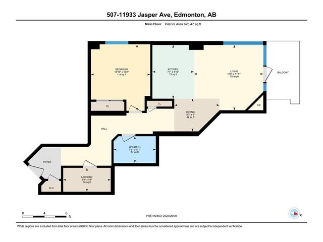 507 - 11933 Jasper Av Nw, Condo with 1 bedrooms, 1 bathrooms and 1 parking in Edmonton AB | Card Image