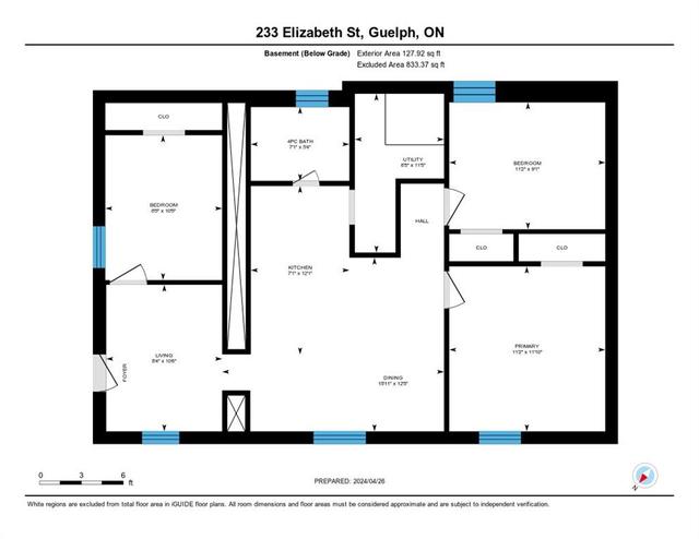 233 Elizabeth Street, House detached with 6 bedrooms, 2 bathrooms and 4 parking in Guelph ON | Image 46