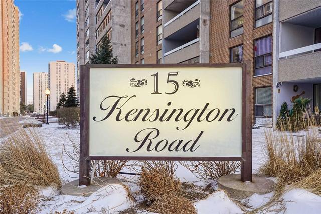 1509 - 15 Kensington Rd, Condo with 2 bedrooms, 1 bathrooms and 1 parking in Brampton ON | Image 9