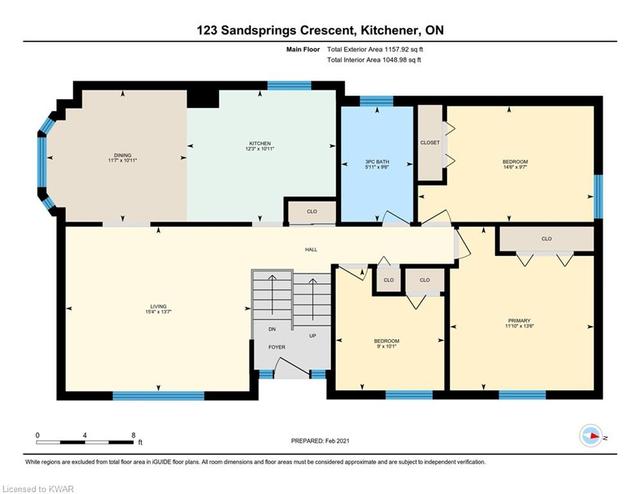 123 Sandsprings Crescent, House detached with 3 bedrooms, 2 bathrooms and 4 parking in Kitchener ON | Image 47