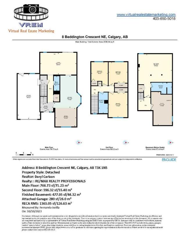 8 Beddington Crescent Ne, House detached with 3 bedrooms, 2 bathrooms and 2 parking in Calgary AB | Image 38