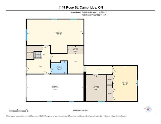 1149 Rose St, House detached with 4 bedrooms, 3 bathrooms and 3 parking in Cambridge ON | Image 33