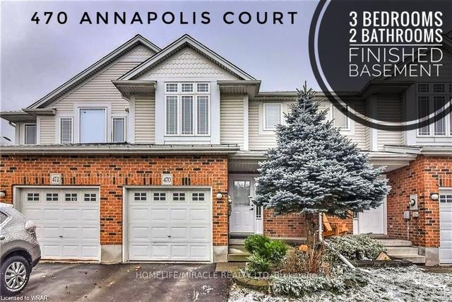 470 Annapolis Crt, House attached with 3 bedrooms, 3 bathrooms and 3 parking in Waterloo ON | Image 1