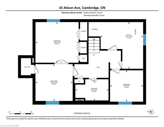 43 Alison Avenue, House detached with 3 bedrooms, 2 bathrooms and 6 parking in Cambridge ON | Image 44