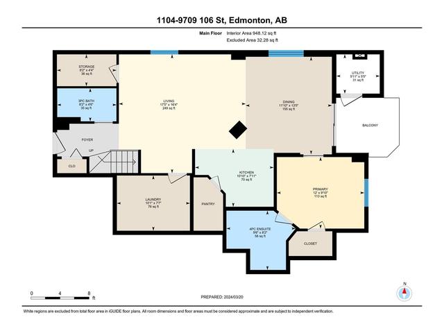 1104 - 9707 106 St Nw, Condo with 2 bedrooms, 3 bathrooms and 2 parking in Edmonton AB | Image 36