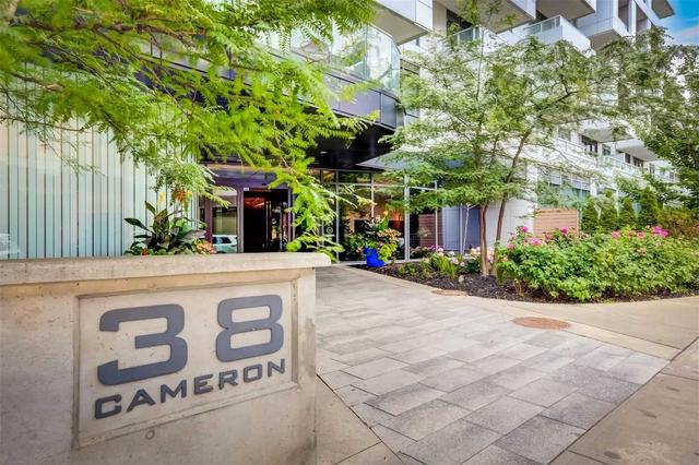 1001 - 38 Cameron St, Condo with 1 bedrooms, 1 bathrooms and 0 parking in Toronto ON | Card Image