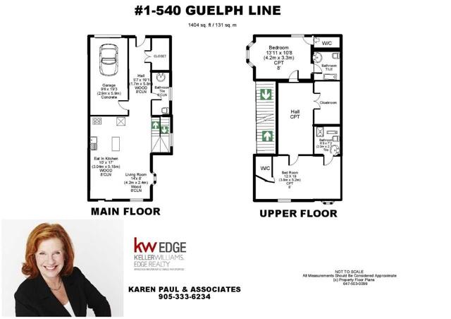 1 - 540 Guelph Line, Townhouse with 2 bedrooms, 4 bathrooms and 1 parking in Burlington ON | Image 18