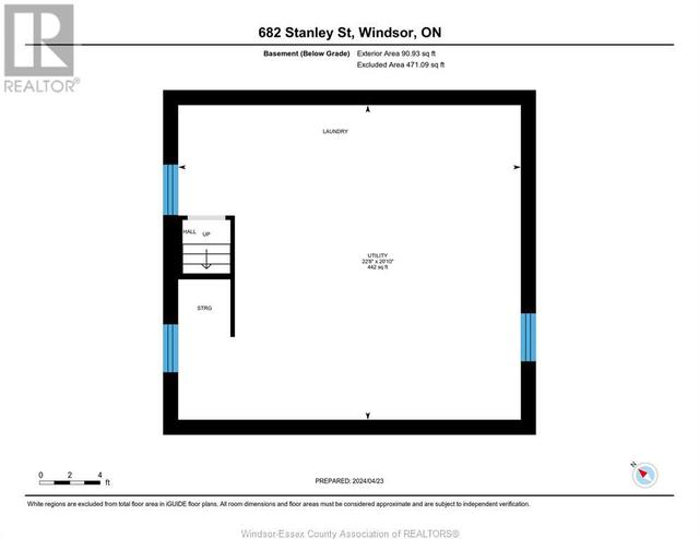 682 Stanley Street, House detached with 2 bedrooms, 1 bathrooms and null parking in Windsor ON | Image 23