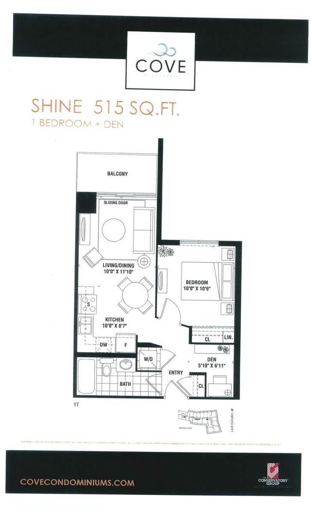 Unit202 - 2143-47 Lake Shore Blvd W, Condo with 1 bedrooms, 1 bathrooms and 1 parking in Toronto ON | Image 1
