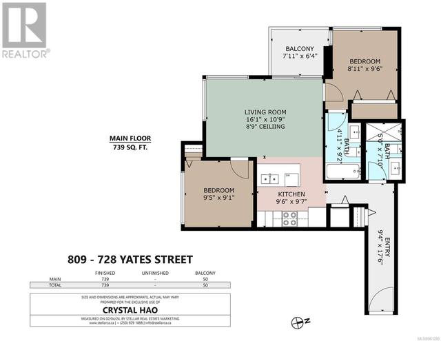 809 - 728 Yates St, Condo with 2 bedrooms, 2 bathrooms and 1 parking in Victoria BC | Image 26