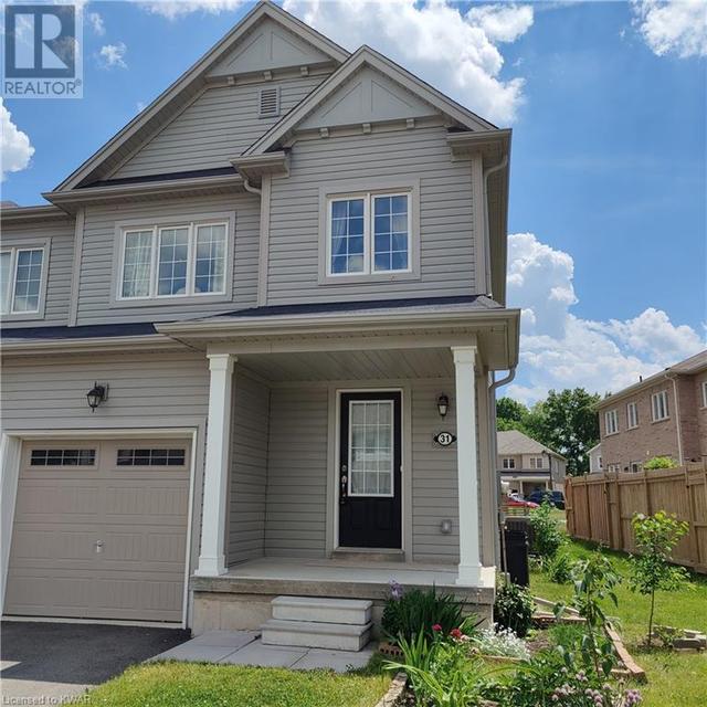 31 Longboat Run W, House attached with 3 bedrooms, 2 bathrooms and 2 parking in Brantford ON | Card Image