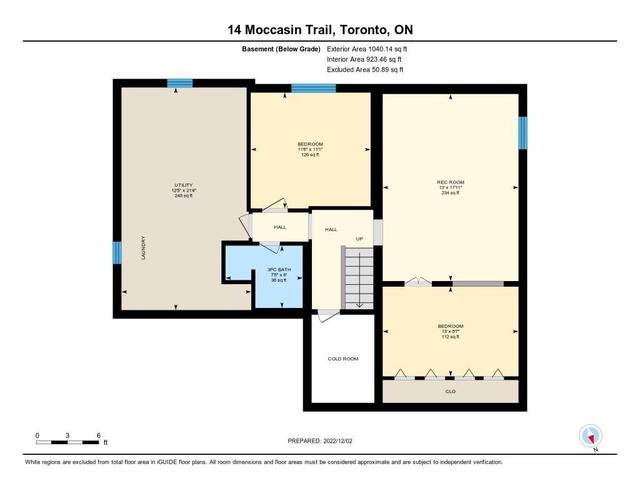 14 Moccasin Tr, House detached with 3 bedrooms, 2 bathrooms and 4 parking in Toronto ON | Image 21