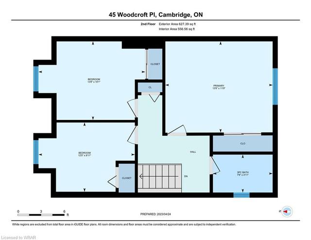 45 Woodcroft Place, House detached with 3 bedrooms, 1 bathrooms and 3 parking in Cambridge ON | Image 33