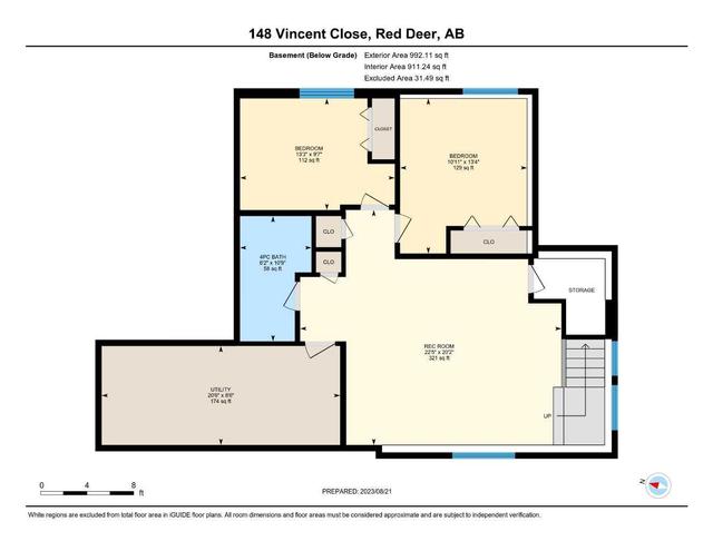 148 Vincent Close, House detached with 5 bedrooms, 3 bathrooms and 4 parking in Red Deer AB | Image 46