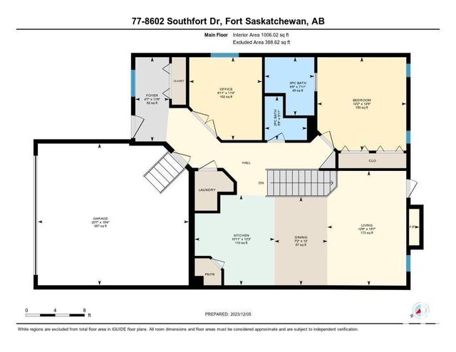 77 - 8602 Southfort Dr, House semidetached with 1 bedrooms, 1 bathrooms and 4 parking in Fort Saskatchewan AB | Image 3