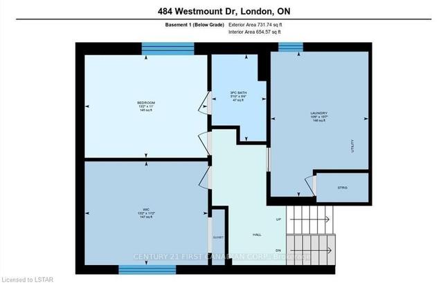 484 Westmount Dr, House detached with 3 bedrooms, 3 bathrooms and 10 parking in London ON | Image 26