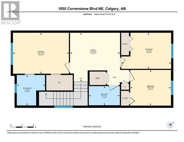 1855 Cornerstone Boulevard Ne, House semidetached with 3 bedrooms, 2 bathrooms and 2 parking in Calgary AB | Image 17