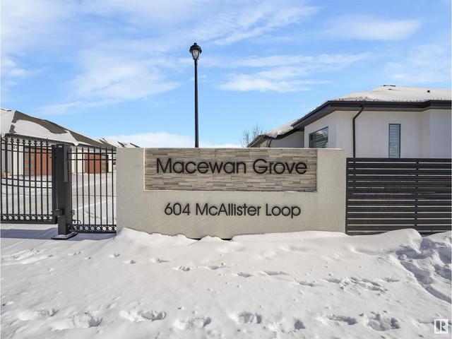 11 - 604 Mcallister Lo Sw, House semidetached with 3 bedrooms, 3 bathrooms and null parking in Edmonton AB | Image 42