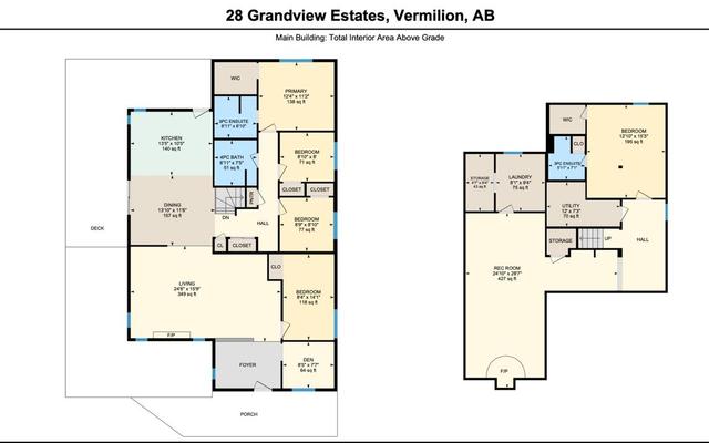 28 Grandview Estate, House detached with 5 bedrooms, 3 bathrooms and 10 parking in Vermilion River County AB | Image 34