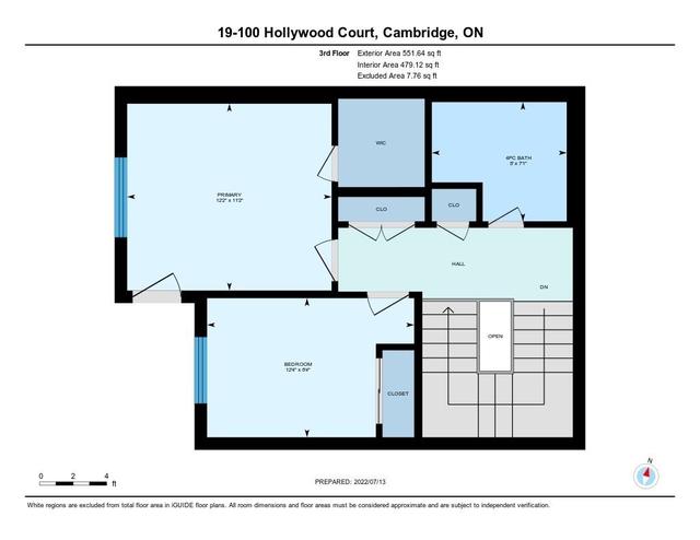 100 Hollywood Crt, House attached with 2 bedrooms, 2 bathrooms and 2 parking in Cambridge ON | Image 21