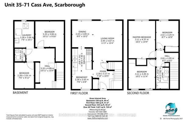 35 - 71 Cass Ave, Townhouse with 3 bedrooms, 2 bathrooms and 1 parking in Toronto ON | Image 21