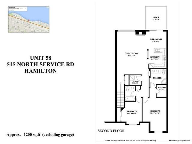 58 - 515 North Service Rd, Townhouse with 2 bedrooms, 2 bathrooms and 1 parking in Hamilton ON | Image 20