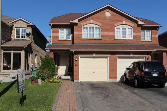 53 Lonestar Cres, House semidetached with 3 bedrooms, 3 bathrooms and 2 parking in Brampton ON | Image 1